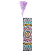 Load image into Gallery viewer, DIY Mandala Diamond Painting Bookmark Special Shaped Tassel Craft
