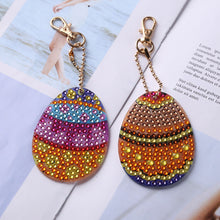 Load image into Gallery viewer, 5pcs Egg Special Shaped Diamond Painting Kit Keychain for Bag Key
