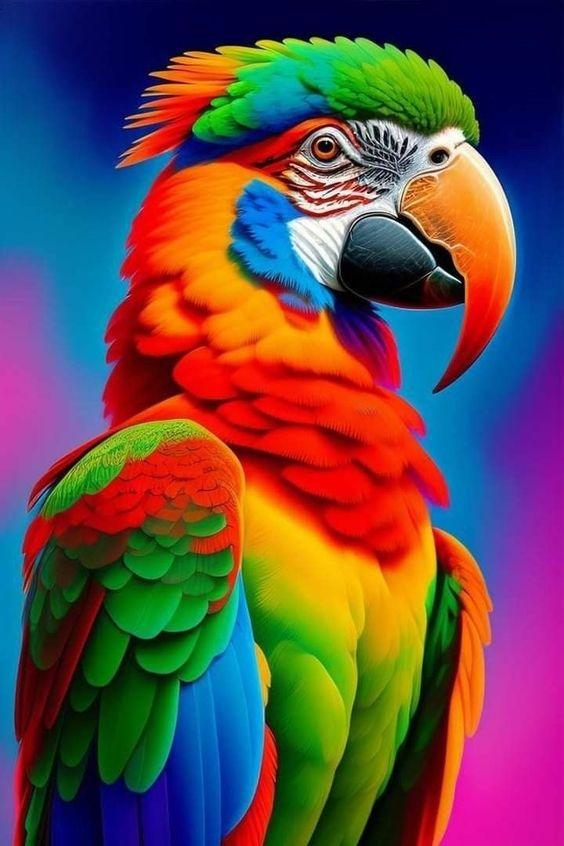 AB Diamond Painting - Full Round - Parrot (40*60CM)