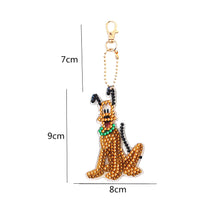 Load image into Gallery viewer, 5pcs Mosaic Diamond Painting Keychain 5D DIY Rhinestone Keyring Kit
