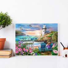 Load image into Gallery viewer, Diamond Painting - Full Round - Seaside holiday scenery (40*30CM)
