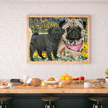 Load image into Gallery viewer, Diamond Painting - Full Round - Mother dog and puppies (40*30CM)
