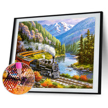 Load image into Gallery viewer, Diamond Painting - Full Round - Train park (40*30CM)
