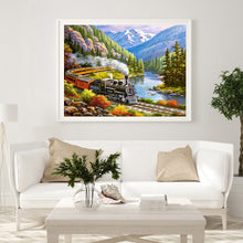 Load image into Gallery viewer, Diamond Painting - Full Round - Train park (40*30CM)
