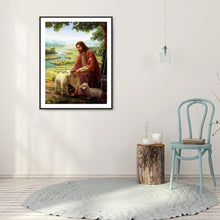 Load image into Gallery viewer, Diamond Painting - Full Round - Jesus and the Alpaca (30*40CM)
