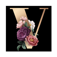 Load image into Gallery viewer, Diamond Painting - Full Round - English letter V (30*30CM)
