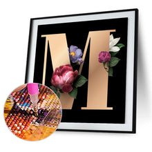 Load image into Gallery viewer, Diamond Painting - Full Round - English letter M (30*30CM)
