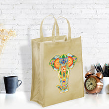 Load image into Gallery viewer, DIY Diamond Painting Oxford Handbag Storage Bags Grocery Totes  Elephant
