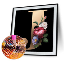 Load image into Gallery viewer, Diamond Painting - Full Round - English letter J (30*30CM)
