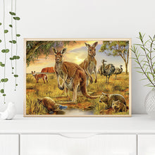 Load image into Gallery viewer, Diamond Painting - Full Round - Jungle kangaroo (40*30CM)
