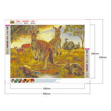 Load image into Gallery viewer, Diamond Painting - Full Round - Jungle kangaroo (40*30CM)
