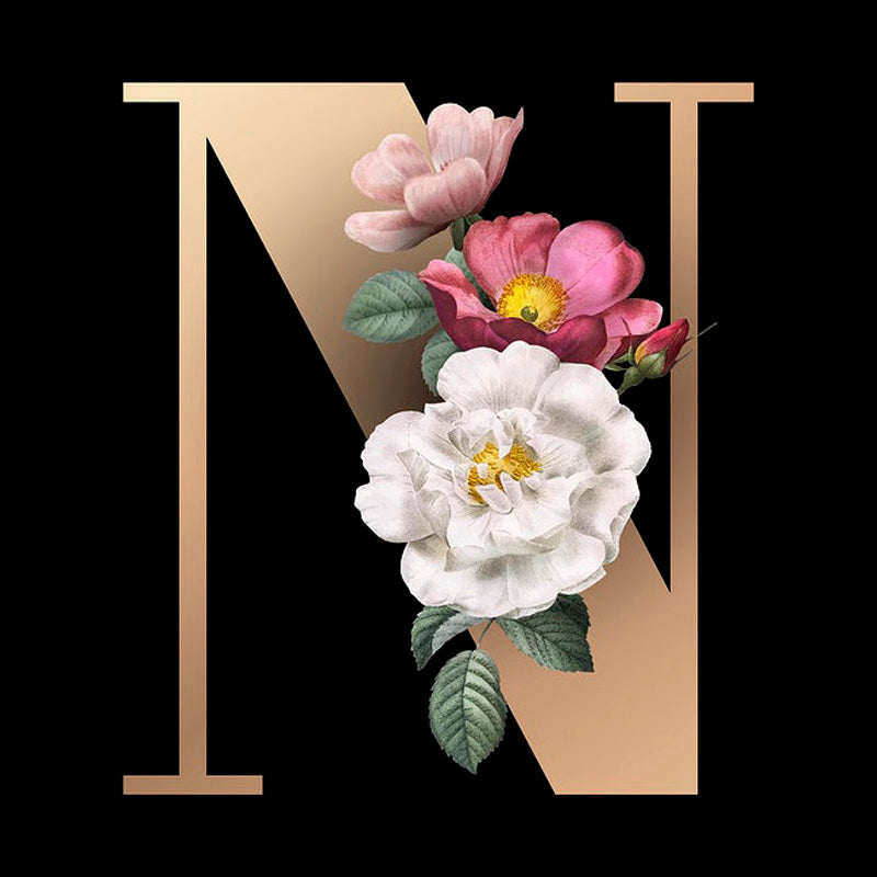 Diamond Painting - Full Round - English letter N (30*30CM)