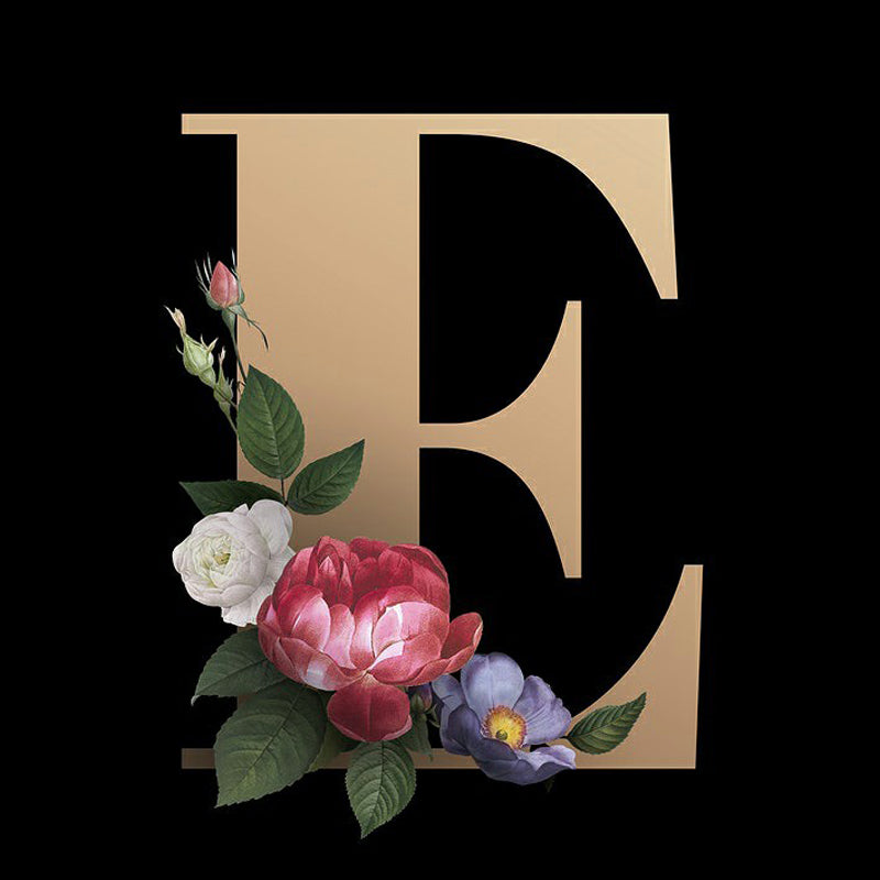 Diamond Painting - Full Round - English letter E (30*30CM)