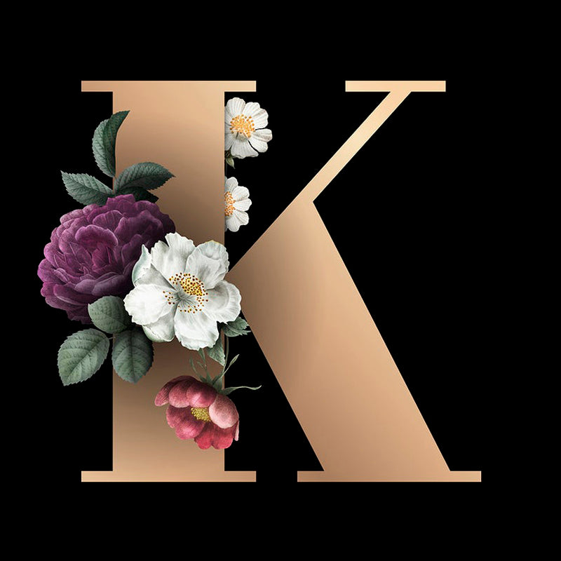 Diamond Painting - Full Round - English letter K (30*30CM)