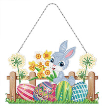 Load image into Gallery viewer, Easter Rabbit Egg Ornament DIY Diamond Crystal Hanging Pendant
