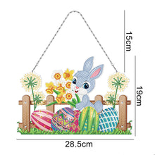 Load image into Gallery viewer, Easter Rabbit Egg Ornament DIY Diamond Crystal Hanging Pendant
