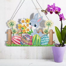 Load image into Gallery viewer, Easter Rabbit Egg Ornament DIY Diamond Crystal Hanging Pendant
