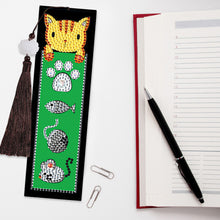Load image into Gallery viewer, 2pcs Creative DIY Diamond Painting Bookmark Leather Tassel Tags Art
