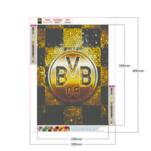 Load image into Gallery viewer, Diamond Painting - Full Round  - Dortmund team crest (30*40CM)
