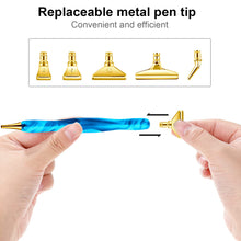 Load image into Gallery viewer, 13x 5D Resin Diamond Painting Pen Nibs DIY Craft Point Drill Pens Gold
