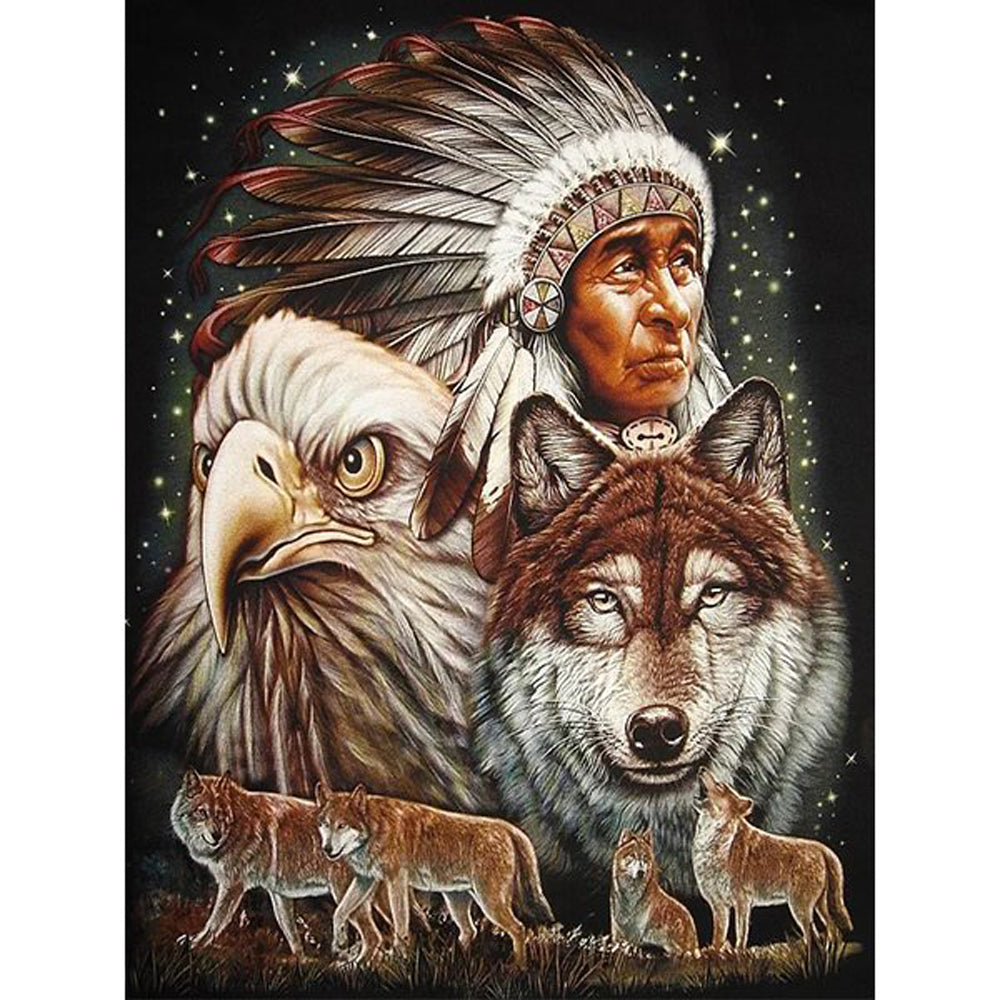 Diamond Painting - Full Round - Animal nation (30*40CM)