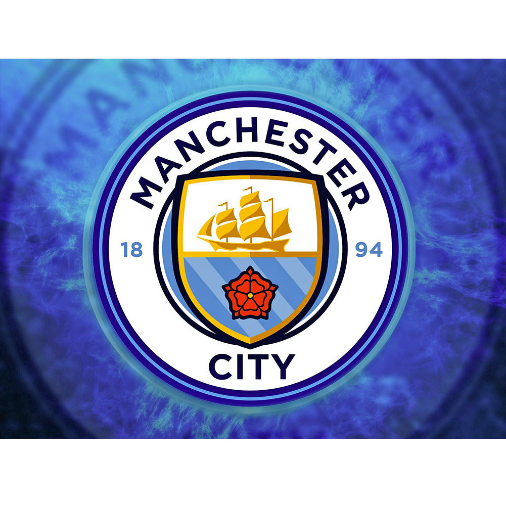 Diamond Painting - Full Round - Manchester City Crest (40*30CM)