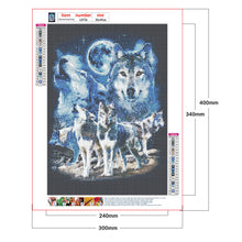 Load image into Gallery viewer, Diamond Painting - Full Round - Wolves (30*40CM)
