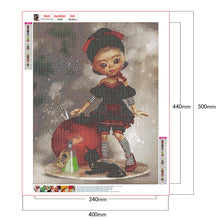 Load image into Gallery viewer, Diamond Painting - Full Round - cartoon girl (40*50CM)
