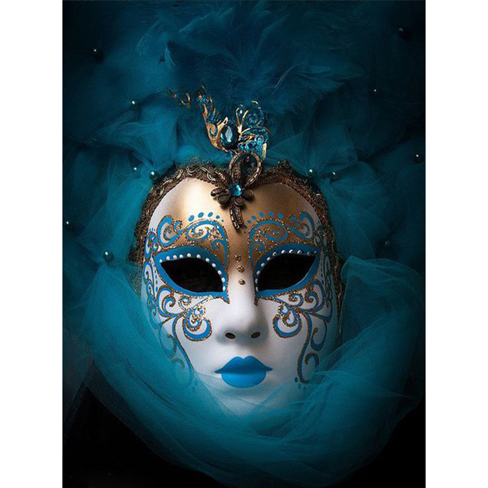 Diamond Painting - Full Round - mask woman (30*40CM)