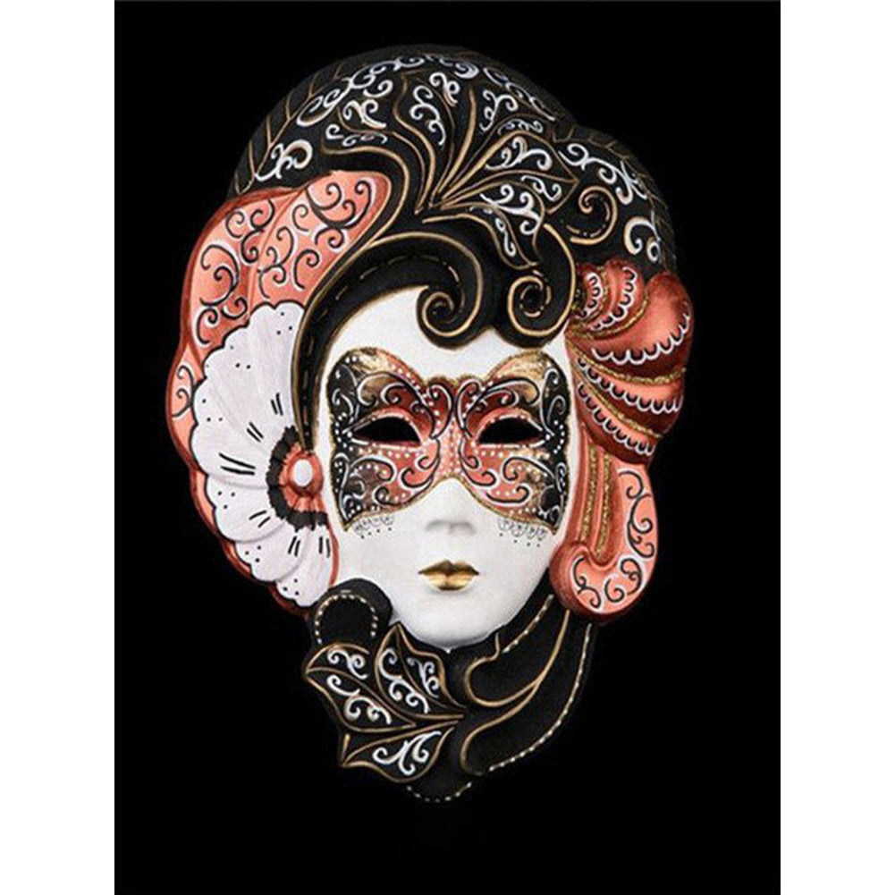 Diamond Painting - Full Round - mask woman (30*40CM)