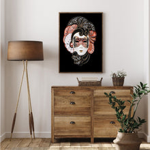 Load image into Gallery viewer, Diamond Painting - Full Round - mask woman (30*40CM)
