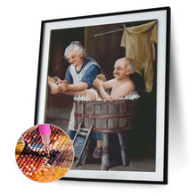 Load image into Gallery viewer, Diamond Painting - Full Round - elderly couple (30*40CM)
