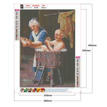 Load image into Gallery viewer, Diamond Painting - Full Round - elderly couple (30*40CM)
