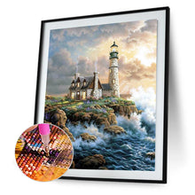 Load image into Gallery viewer, Diamond Painting - Full Square - seaside lighthouse (50*60CM)
