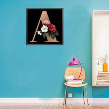 Load image into Gallery viewer, Diamond Painting - Full Square - letters and flowers (30*30CM)
