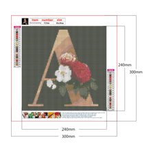 Load image into Gallery viewer, Diamond Painting - Full Square - letters and flowers (30*30CM)
