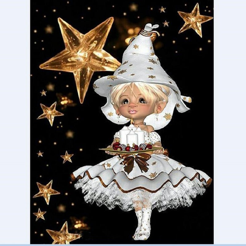 Diamond Painting - Full Round - cartoon girl (30*40CM)