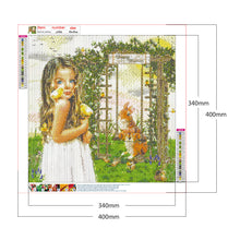 Load image into Gallery viewer, Diamond Painting - Full Round - Easter cartoon little girl (40*40CM)
