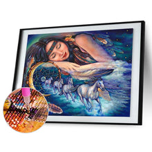 Load image into Gallery viewer, Diamond Painting - Full Round - sleeping woman (50*40CM)
