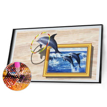 Load image into Gallery viewer, Diamond Painting - Full Round - Dolphin (60*40CM)
