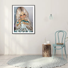 Load image into Gallery viewer, Diamond Painting - Full Round - big eyes girl (30*40CM)
