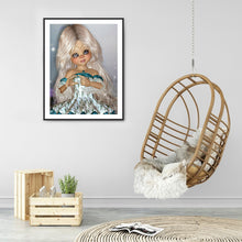 Load image into Gallery viewer, Diamond Painting - Full Round - big eyes girl (30*40CM)
