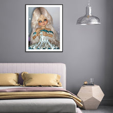Load image into Gallery viewer, Diamond Painting - Full Round - big eyes girl (30*40CM)
