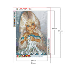 Load image into Gallery viewer, Diamond Painting - Full Round - big eyes girl (30*40CM)
