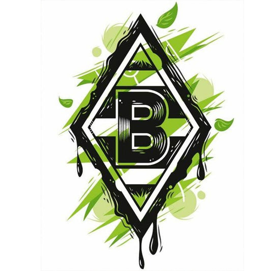 Diamond Painting - Full Round - Borussia Monchengladbach logo (30*40CM)