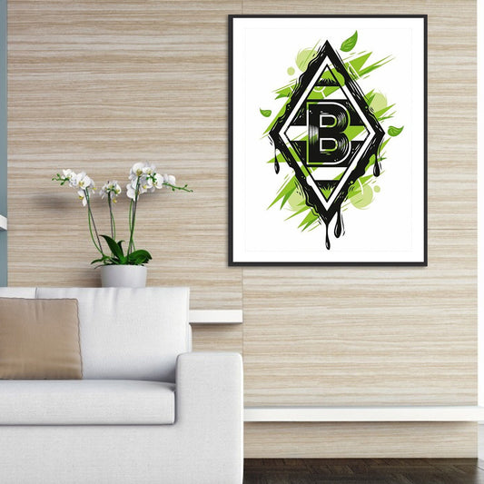 Diamond Painting - Full Round - Borussia Monchengladbach logo (30*40CM)