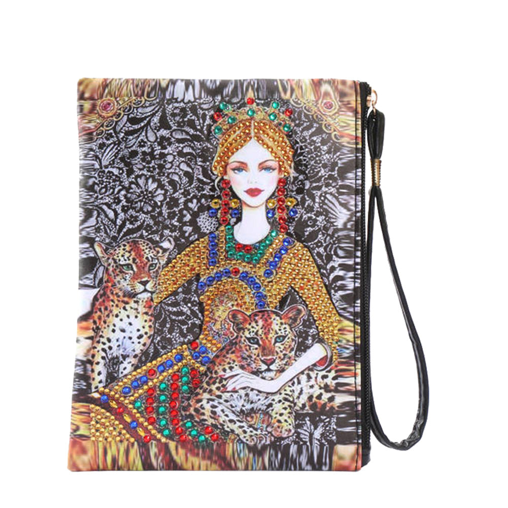 Diamond Painting Clutch DIY Special Shaped Drill PU Leather Handbag (AA960)