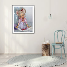 Load image into Gallery viewer, Diamond Painting - Partial Special Shaped - big eyes girl (30*40CM)
