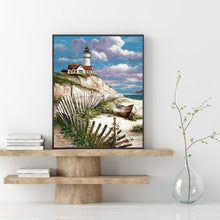Load image into Gallery viewer, Diamond Painting - Full Round - lighthouse (30*40CM)
