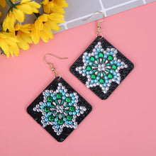 Load image into Gallery viewer, 5D DIY Diamond Painting Earrings Double-sided Square Drop Earrings (RZ009)
